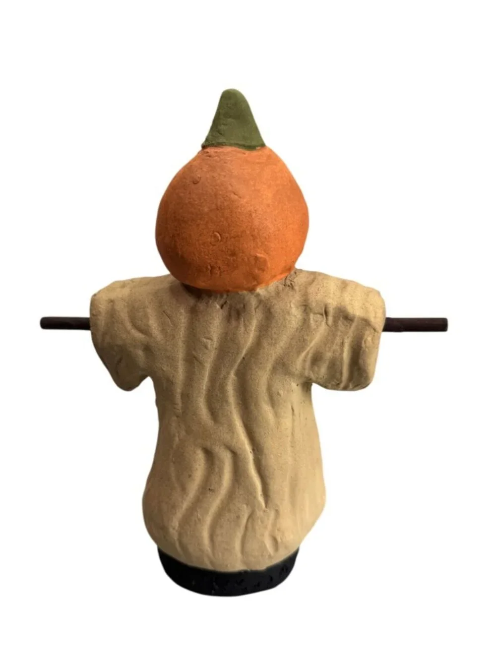 Jackson Pottery Pumpkin Scarecrow Folk Art Halloween Figure Signed 2018 OOAK 7.5 - Picture 4 of 8